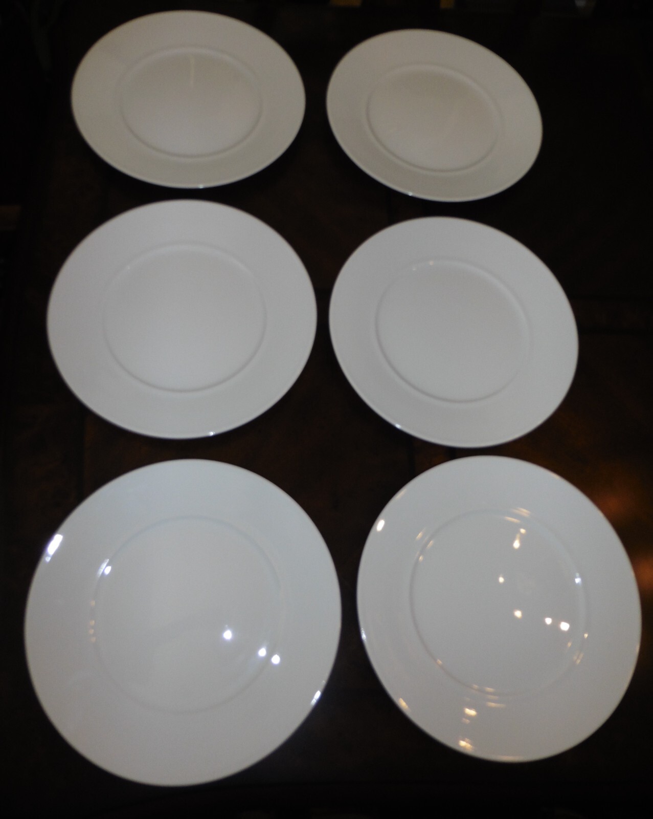 Bernardaud Limoges Atlantide Blanc Service Plates 12 1/8 Inches – Set of 6