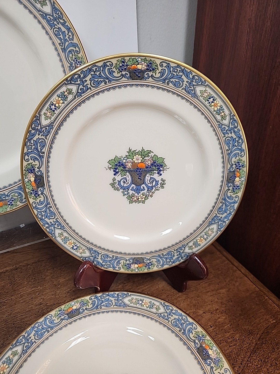 LENOX AUTUMN PRESIDENTIAL FOUR PIECE PLATE SET – 2 DINNER – 2 SALAD