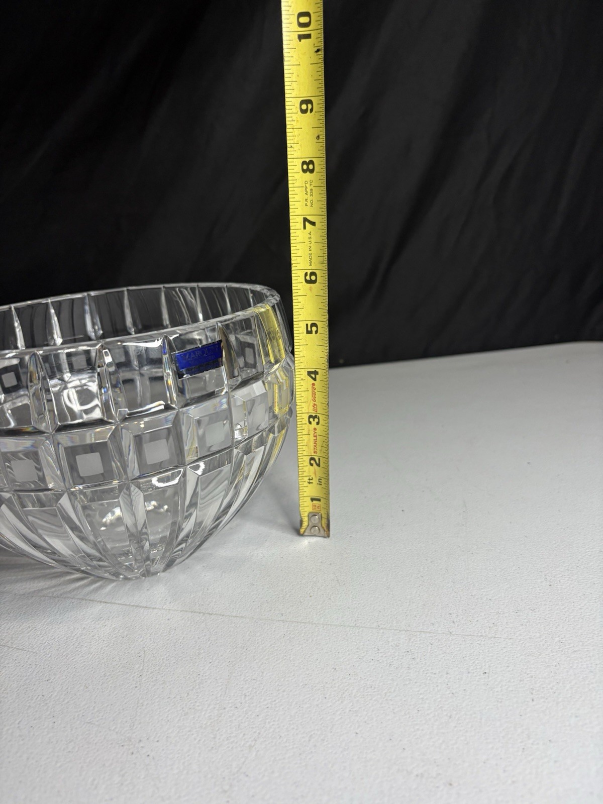 Marquis By Waterford Crystal Quadrata Bowl 7.5” Diameter Made In Poland