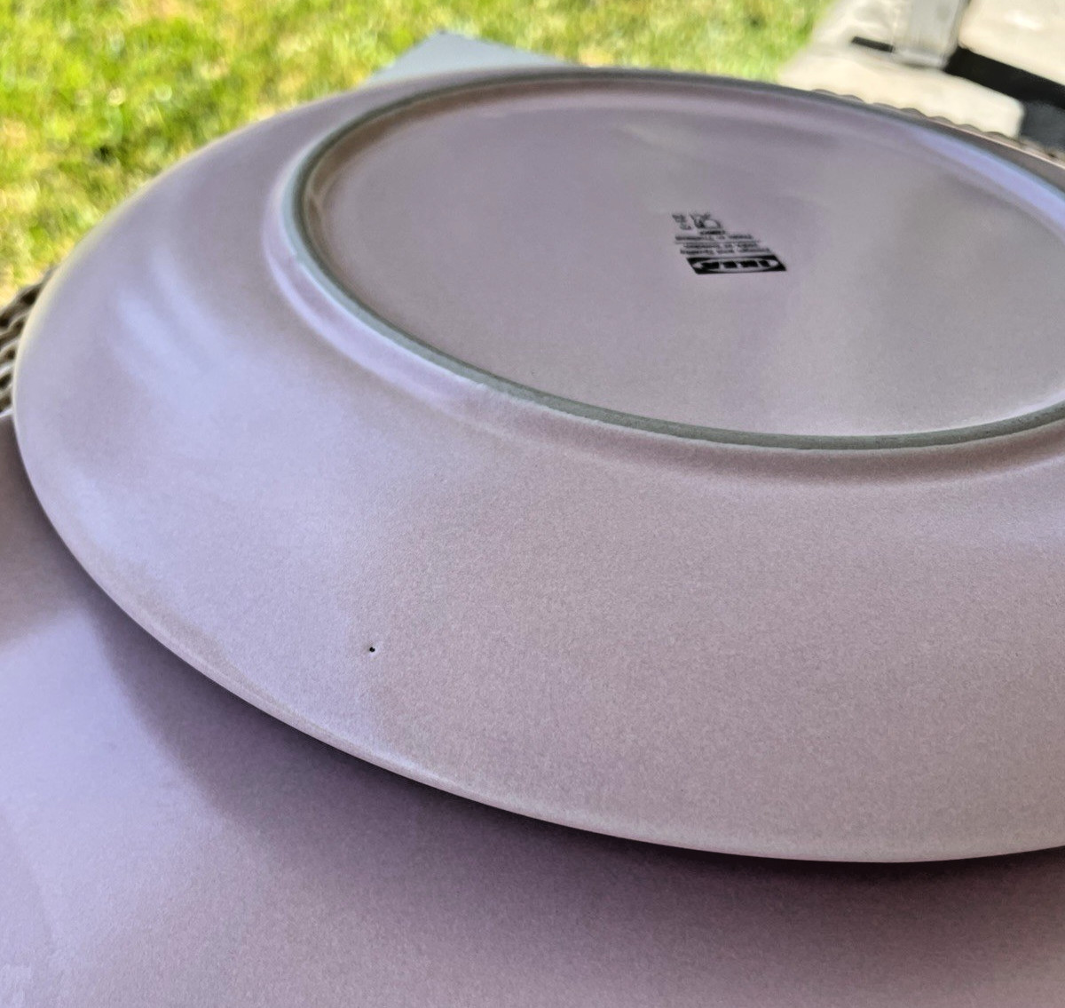 2 IKEA Dinera Pink Blush Matte Dinner Plates Stoneware 10866 PreOwned 10-1/4″