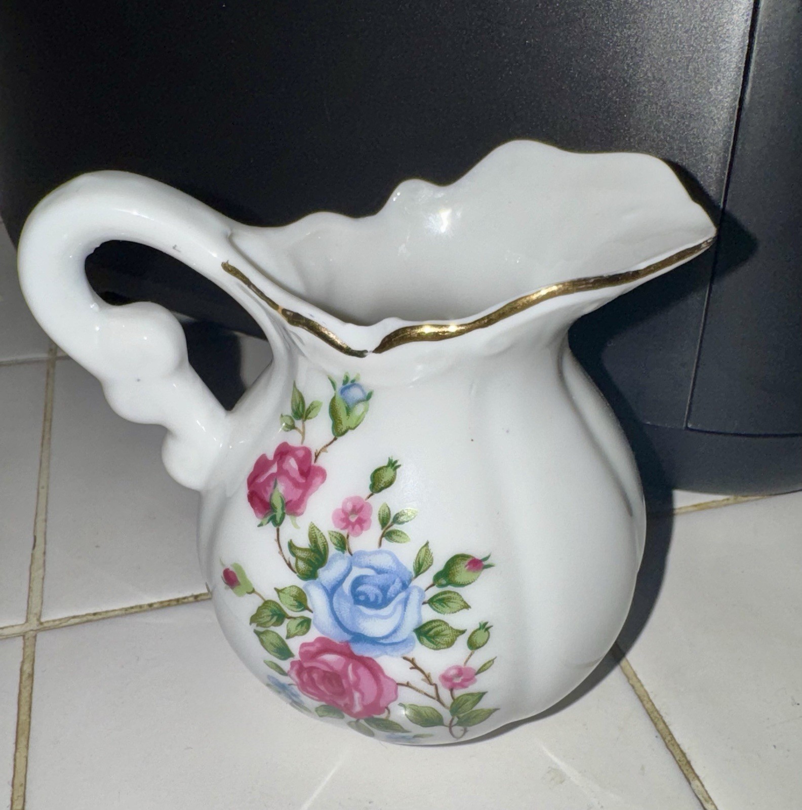 Vintage Royal Crown Porcelain Pitcher/Creamer and Saucer Set