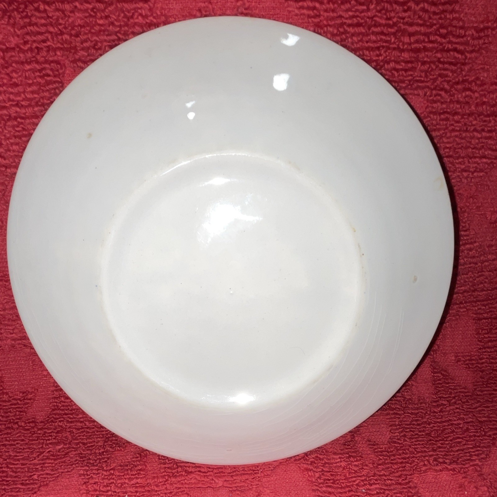 Blue & White Floral Ceramic Round Plate 6.25in