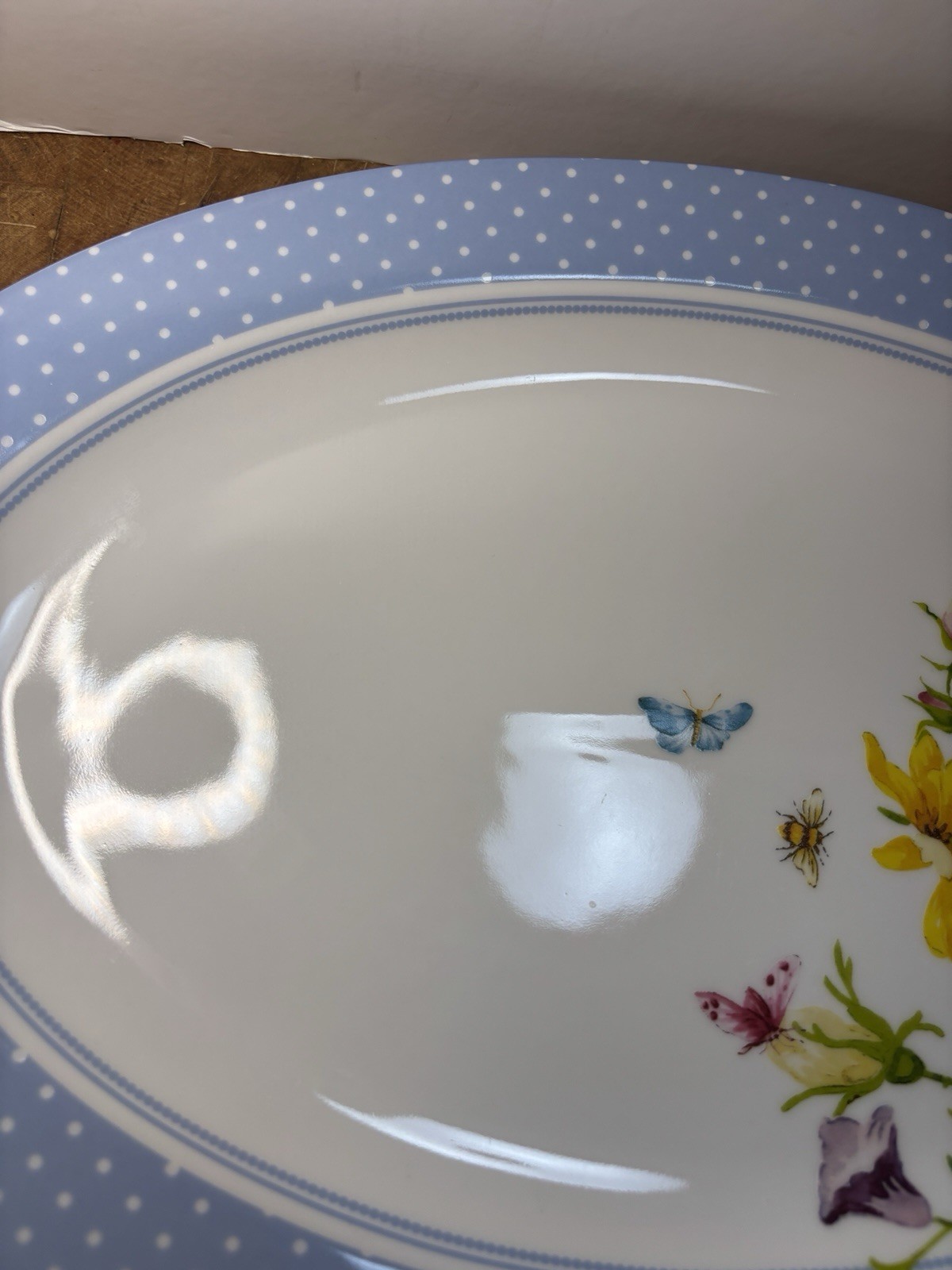 Vtg Katie Alice English Garden Oval Platter Plate 2546896