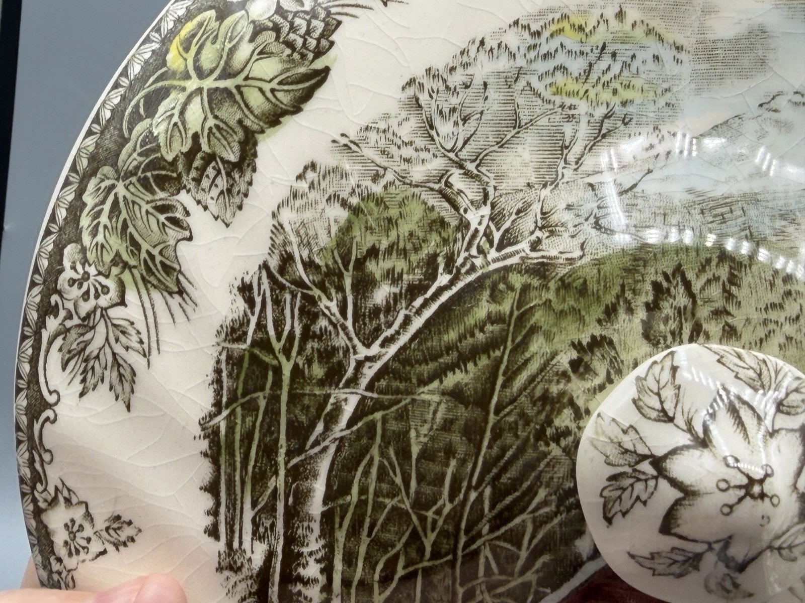 Johnson Brothers Friendly Village Covered Bridge Vegetable Dish Bowl With Lid