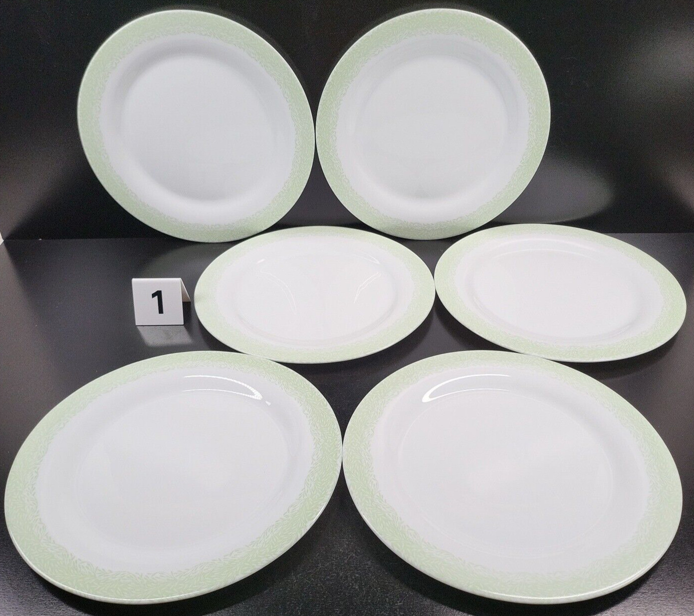 15 Pc Martha Stewart Everyday Green Leaves Plates Bowls Set MSE France Dish Lot