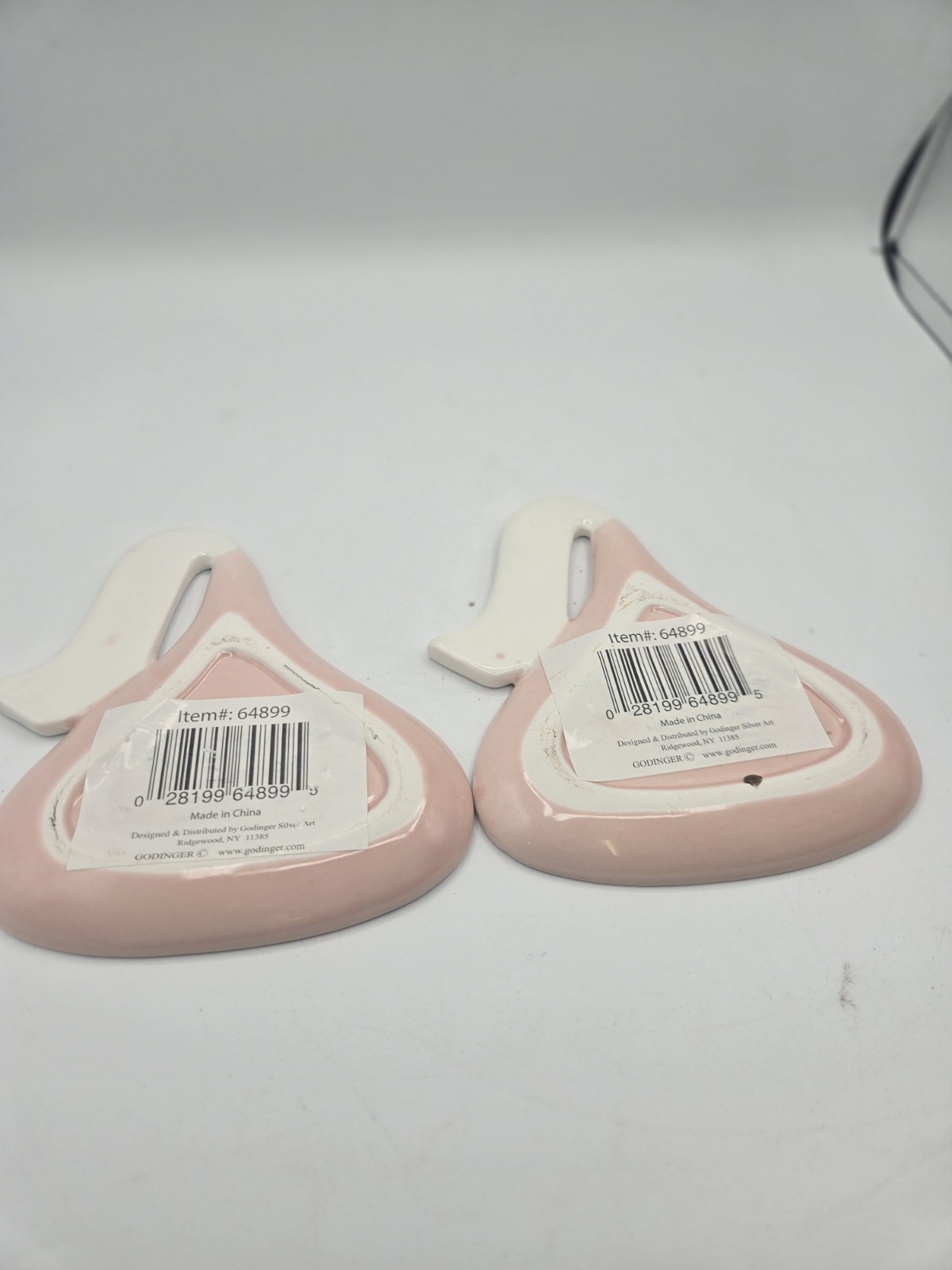 Godinger Hershey’s Kisses Pink Ceramic Trinket Dishes Set of 2 Candy Dish 64899
