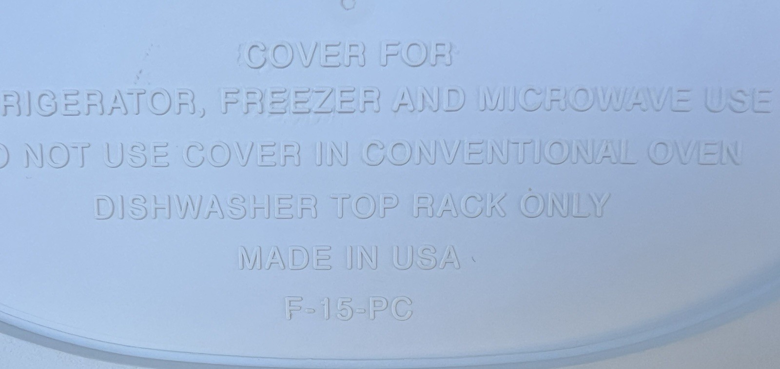 CorningWare F-15-PC Replacement lid Fits 15oz oval casserole dish F-15-B