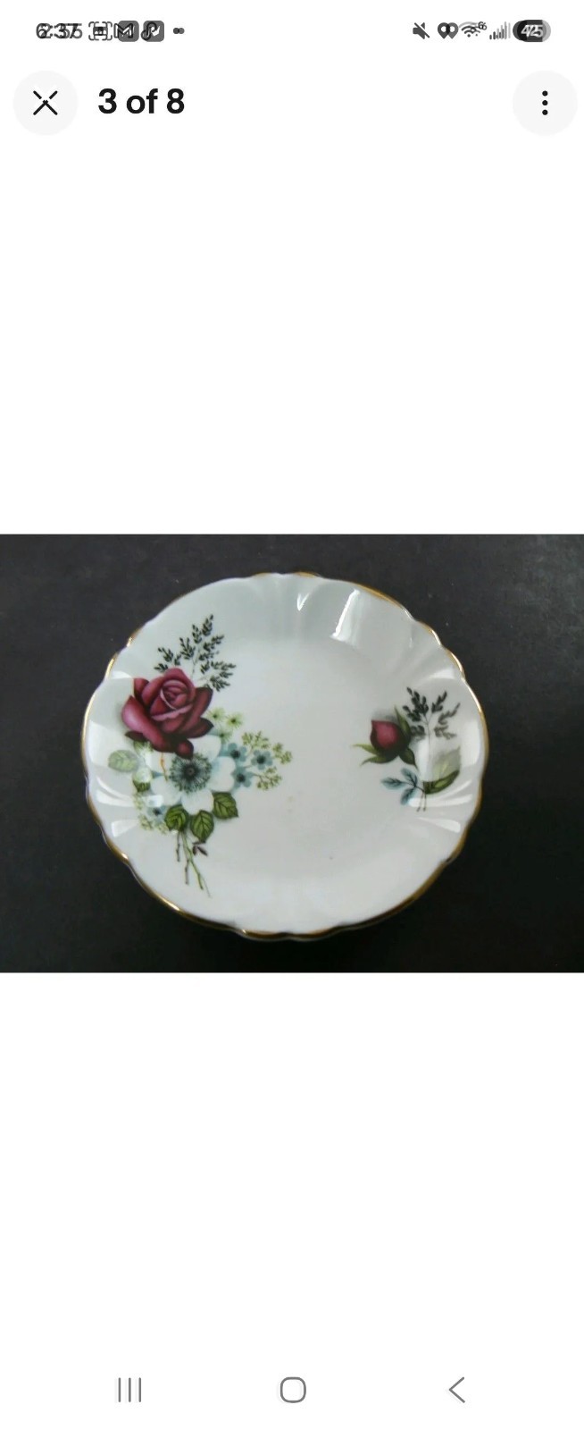 4 Princess House Hammersley Fine Bone China Floral 3.25″ Butter Pats – Spode…