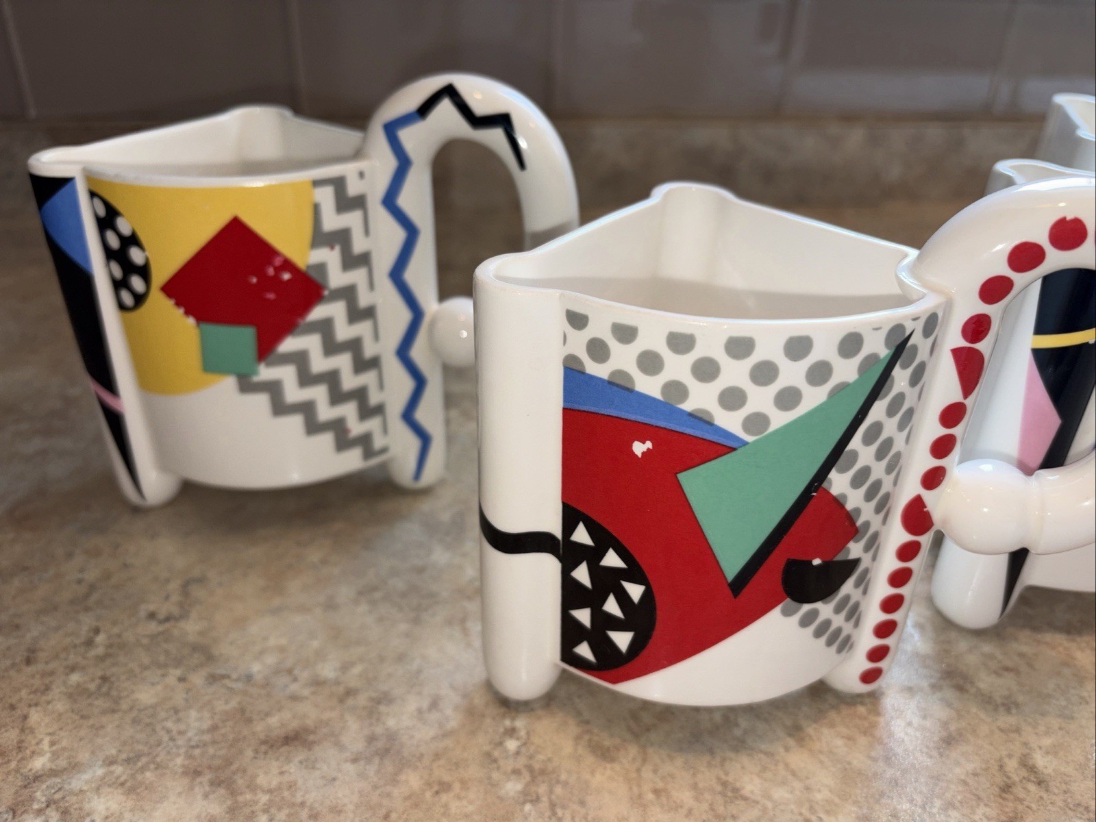 Rare Fujimori Carnival Mug Set of 4