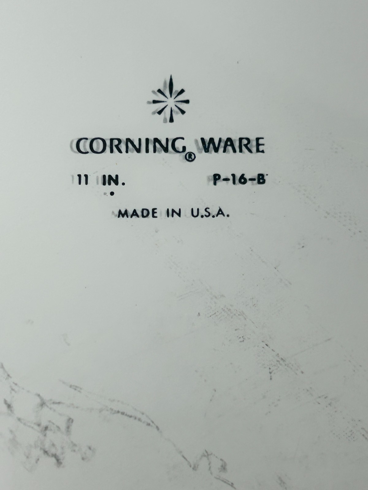 CorningWare P-16-B Blue Floral Square Casserole Dish 11 in Made in USA VINTAGE