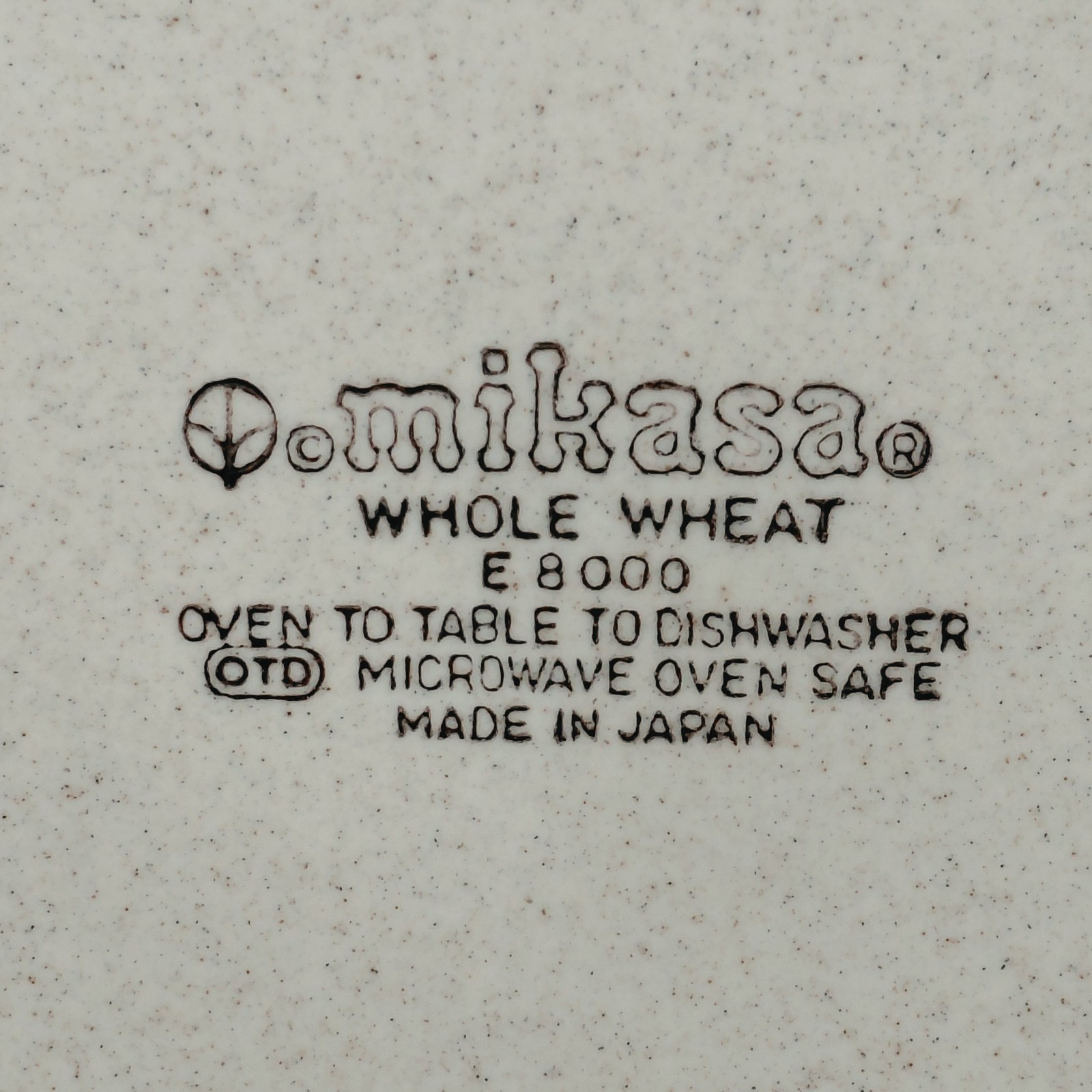 Mikasa Whole Wheat E8000 14 1/2″ Oval Serving Platter Japan