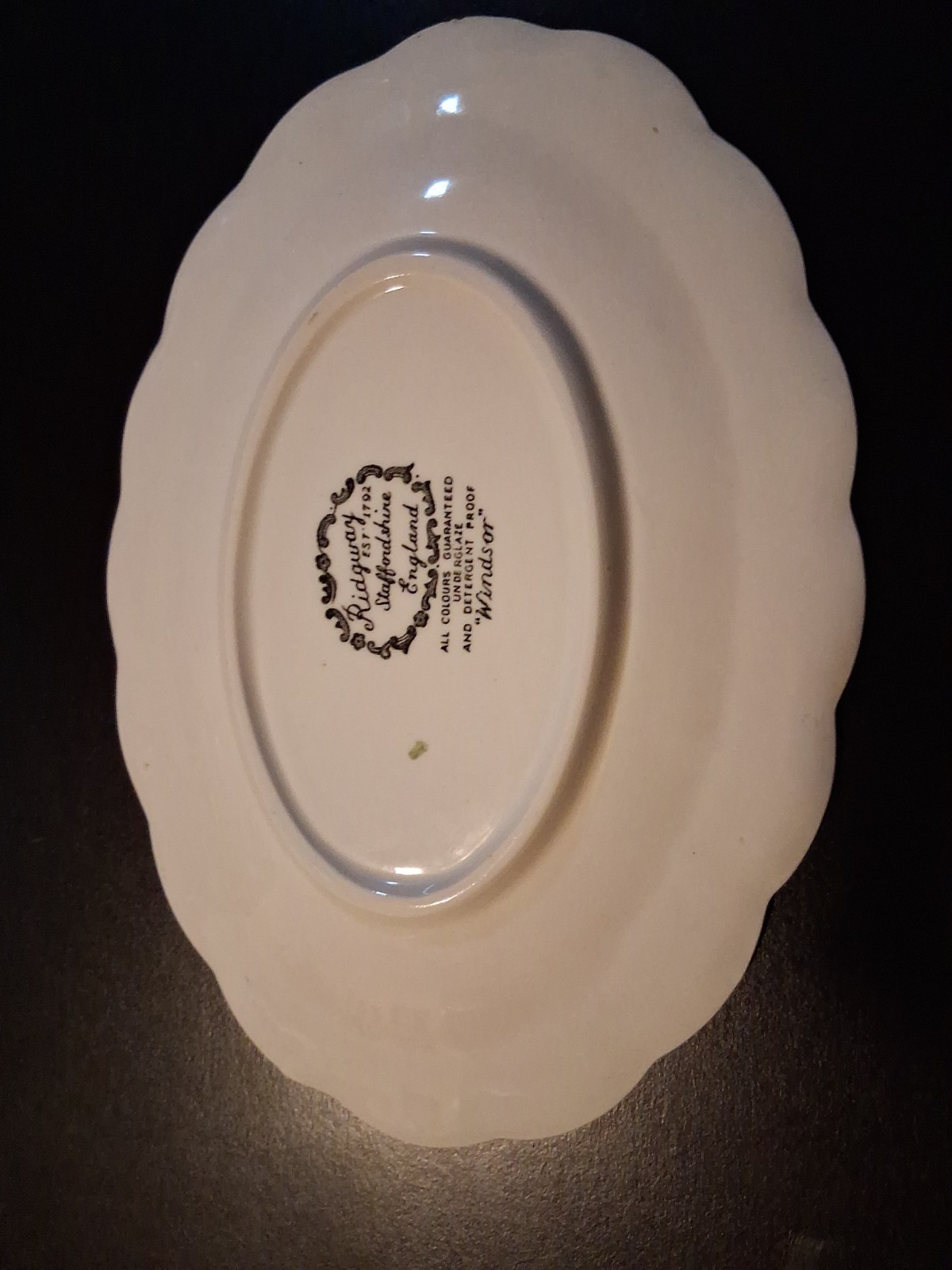 Vintage Ridgeway Windsor Pattern Gravy Boat And Underplate Set