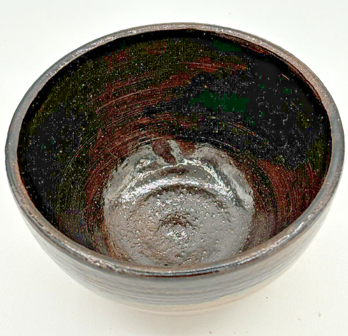 Stoneware Snack Bowls Firewood Kiln Glaze Set of 3 Wheel Thrown Studio Art