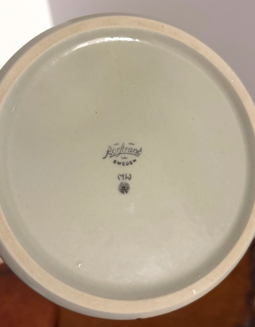 VTG Rörstrand Sweden Marianne Westman Jam Jar Mors Godaste Sylt Teak Lid Rare