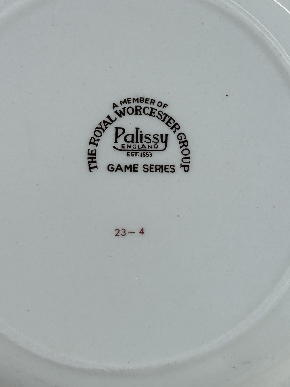 Royal Worcester Palissy England Game Series 7 7/8″ Plate Pheasants 23-4
