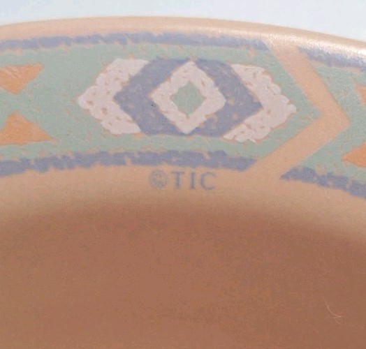 VTG TREASURE CRAFT SOUTHWEST 4Pc Dining Set Salad & Dinner Plate Bowl Mug *20Pcs