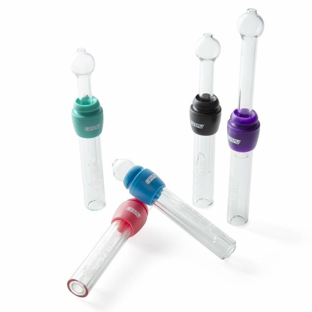 GRAV Glass Tube Taster- PINK- Silicone Grommet