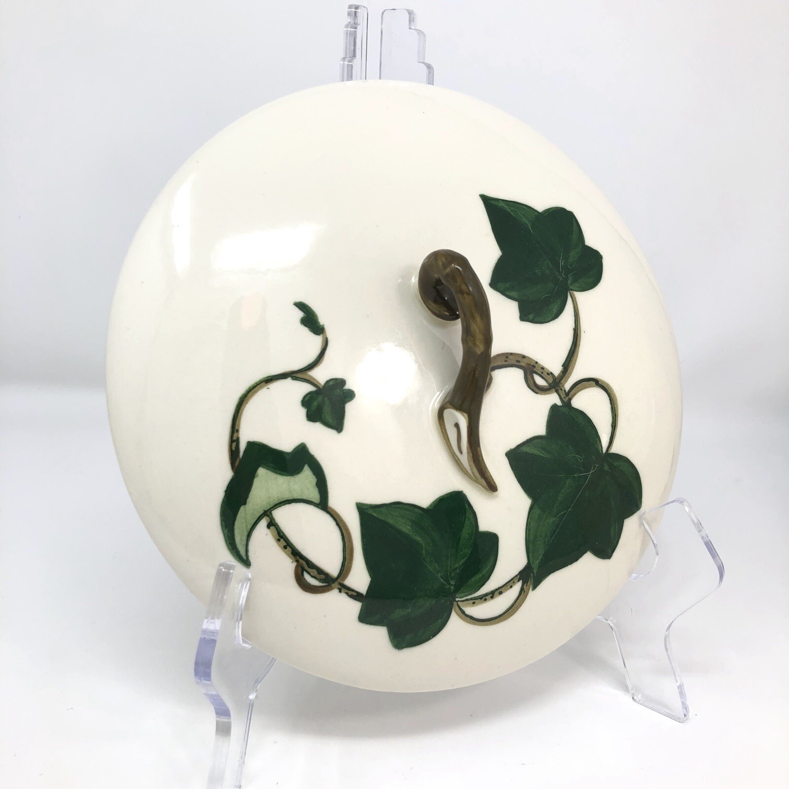 Vintage METLOX POPPYTRAIL CALIFORNIA IVY 11” Round Covered Casserole Dish LEAF