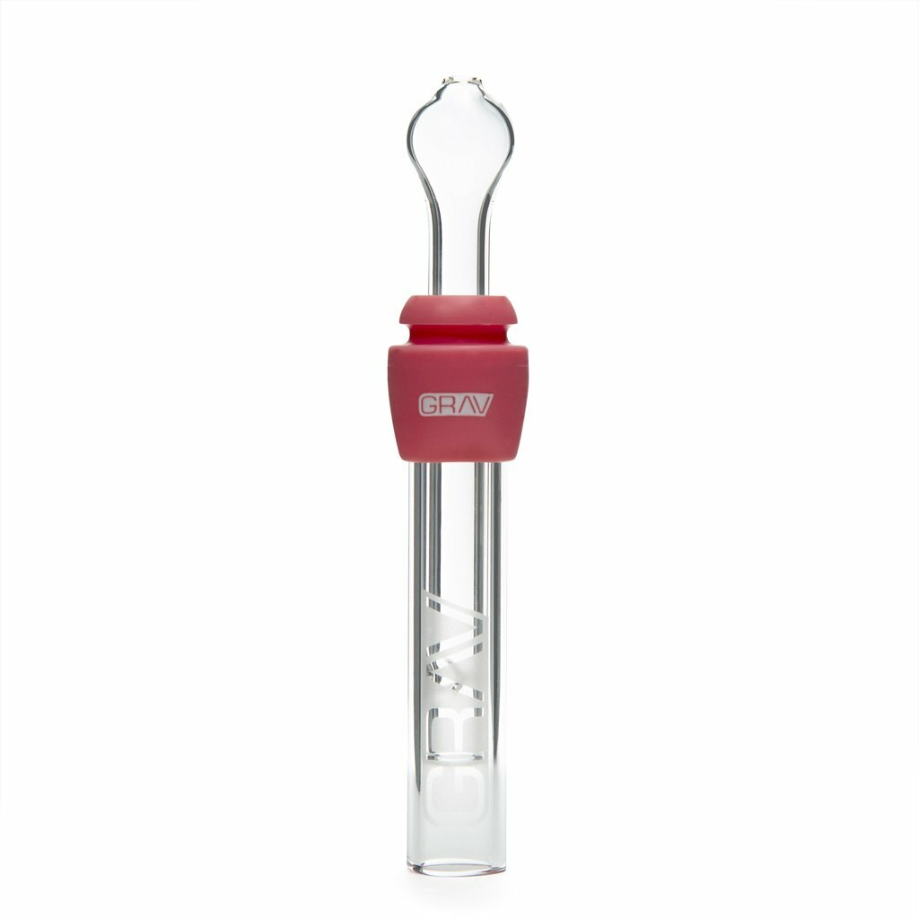 GRAV Glass Tube Taster- PINK- Silicone Grommet