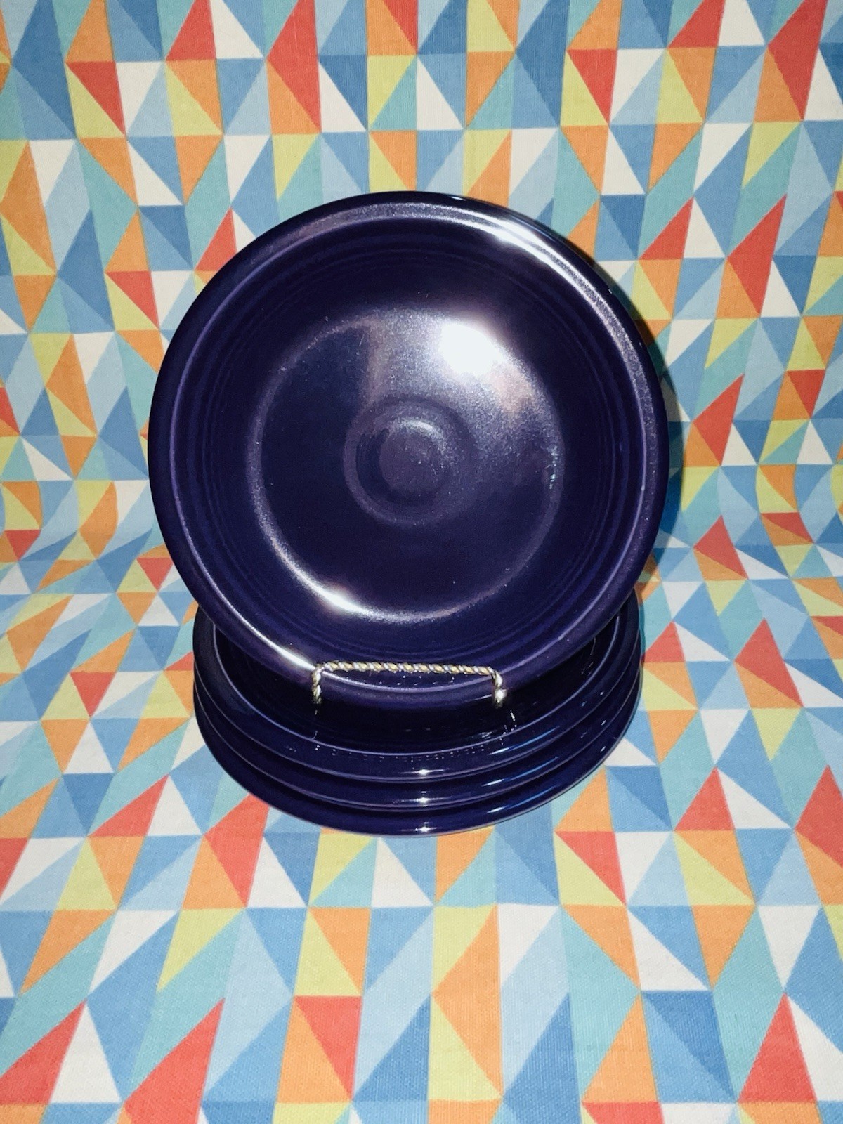 NEW FIESTA set 4 SALAD APPETIZER PLATES Plum Purple 7.25″ FIESTAWARE FREE SHIP