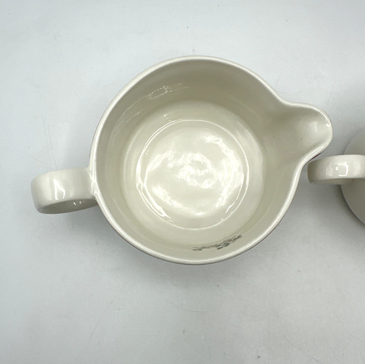 4 Piece Cuthbertson Christmas Tree Holly Berry Cups and Pitcher Set Vintage