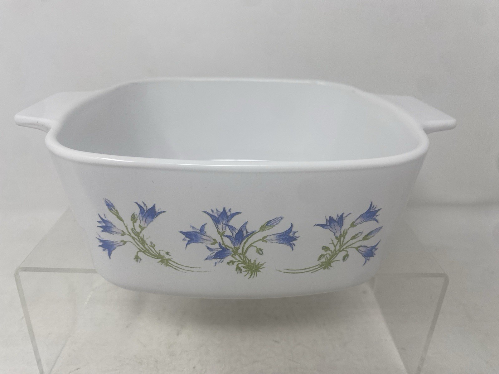 Vintage Corning Blue Dusk Casserole Baking Dishes Set Of 2 1.5 L & 2 L W/ Lid