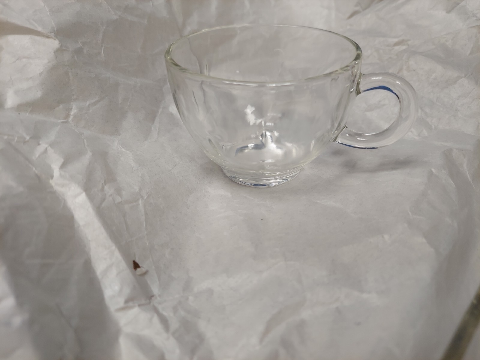 Hazel Atlas Pressed Glass Dew Drop Pattern Snack Set – Vintage 1950’s