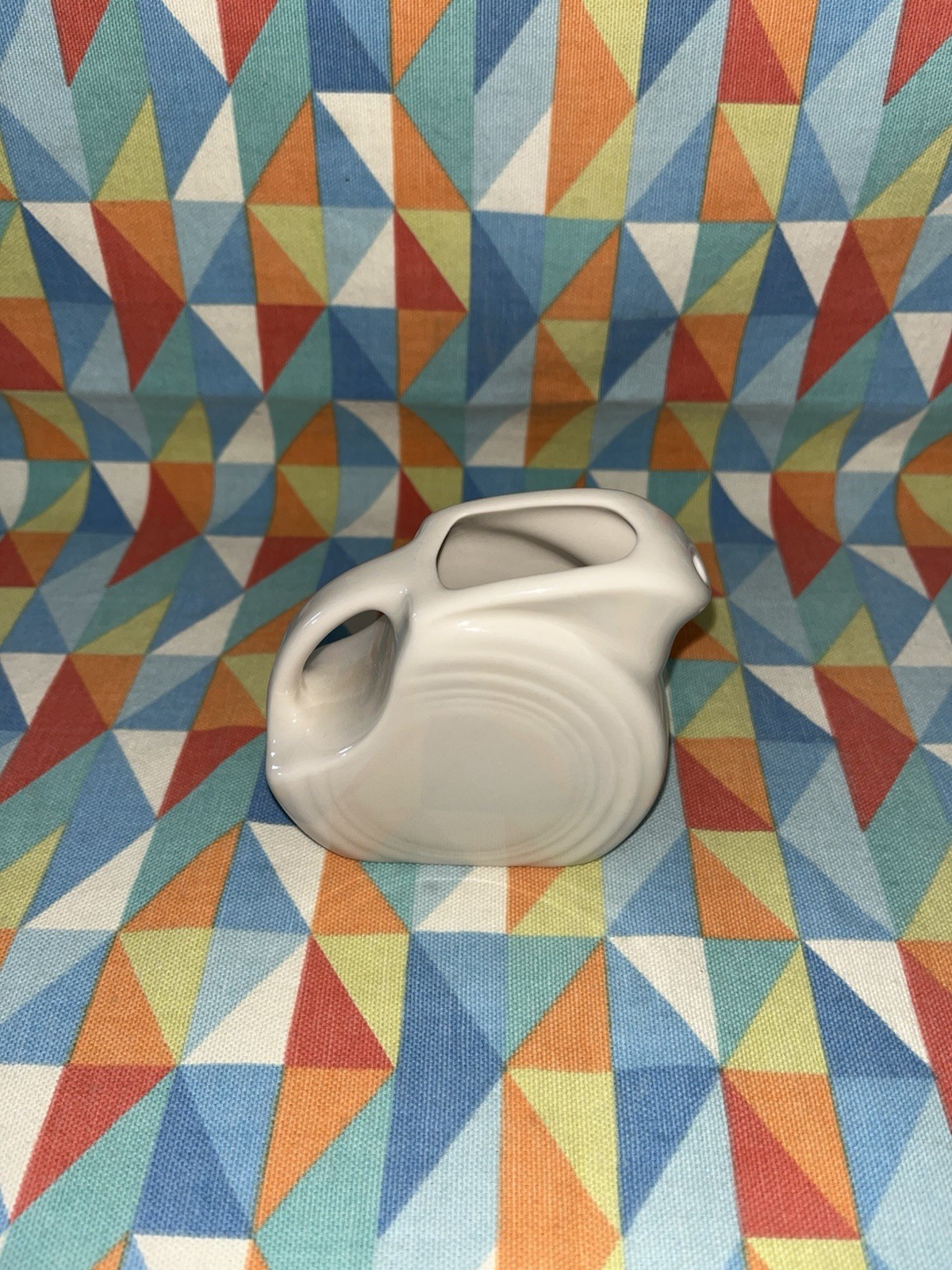 FIESTA new Limited Production Eagle Over Lion Laughlin Mini Disk Pitcher Linen