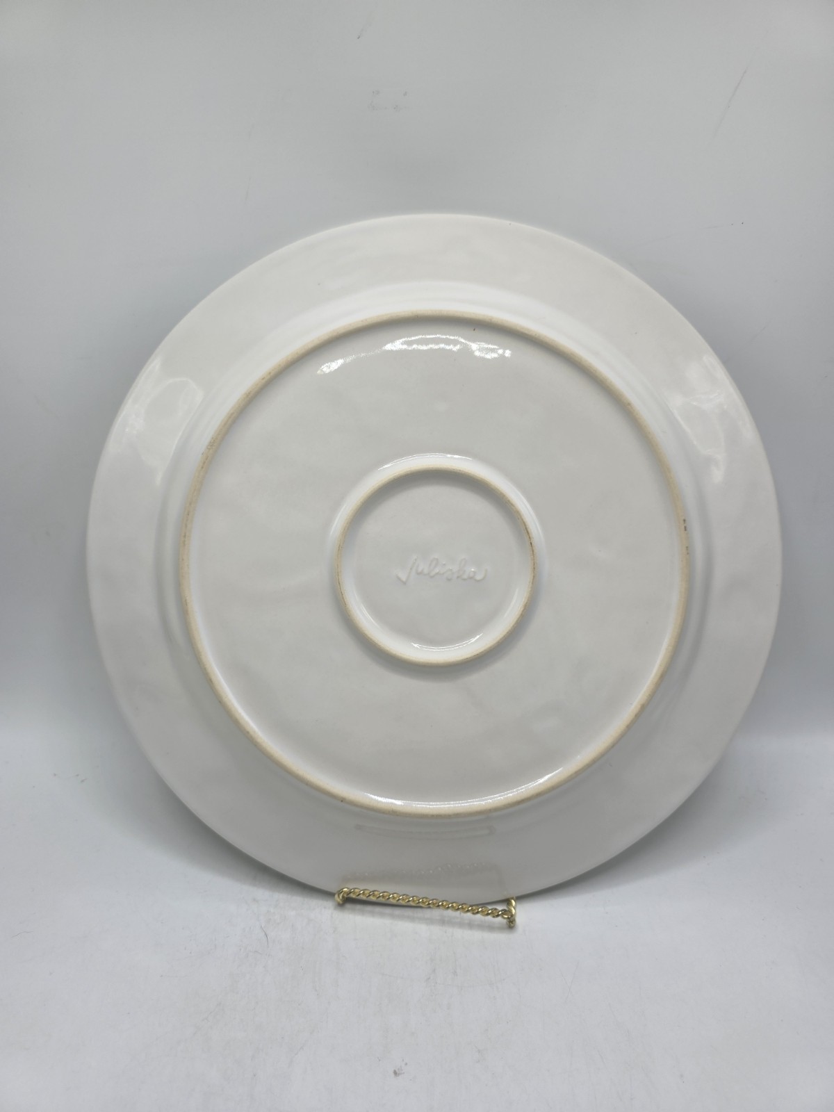 Juliska Ceramics Petit Singe Whitewash 11 3/4 Inch Dinner Plate