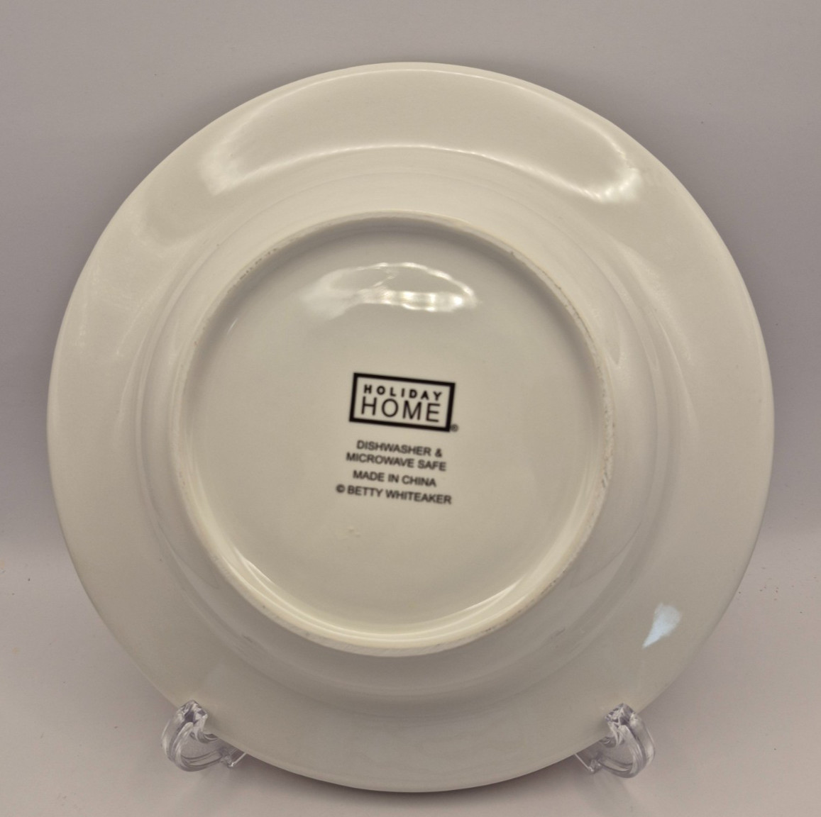 Holiday Home Betty Whiteaker Rimmed Soup Bowls 8.75″ Christmas Tree Set of 3