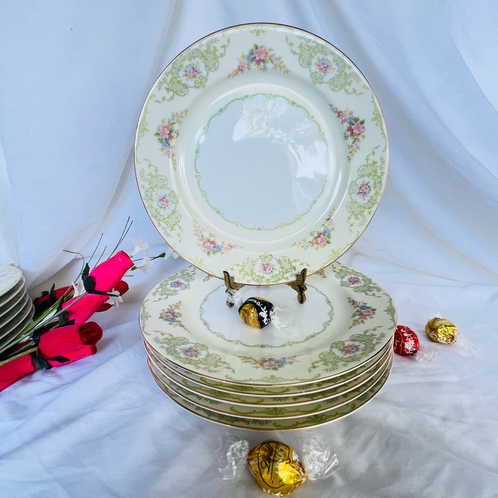 Vintage 1930s Noritake China “M” Glendola Dinner Plate Japan 12 available