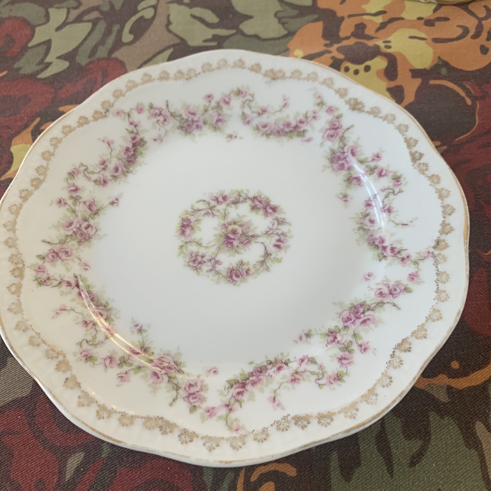 Z.S. & co Plate Bavaria Orleans 7.5 inches Floral Design