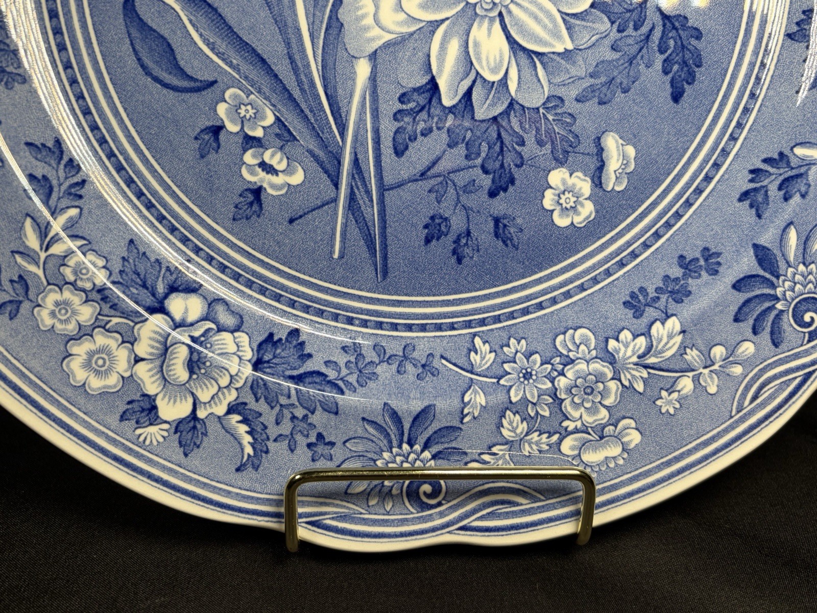 The Spode Blue Room Collection “Botanical” Plate Made In England 10.5″