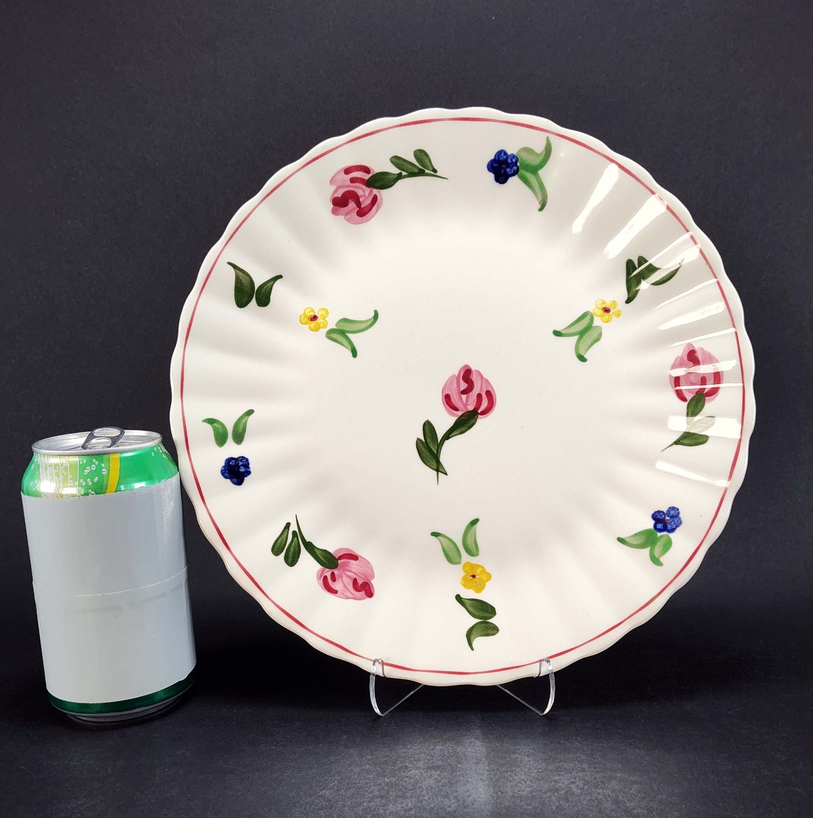5 Shabby Cottage Vintage Mismatched Decorative Floral Plates Gallery Wall