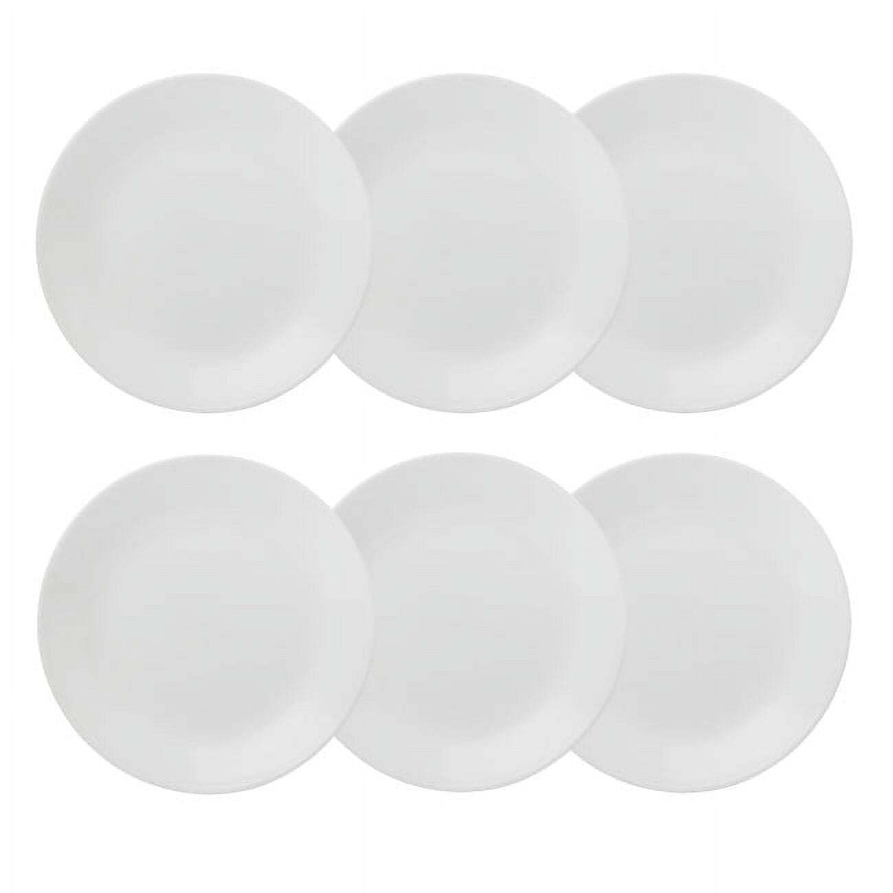 White 10.25″ Dinner Plate Dinnerware Plate set service for 6, Set of 6