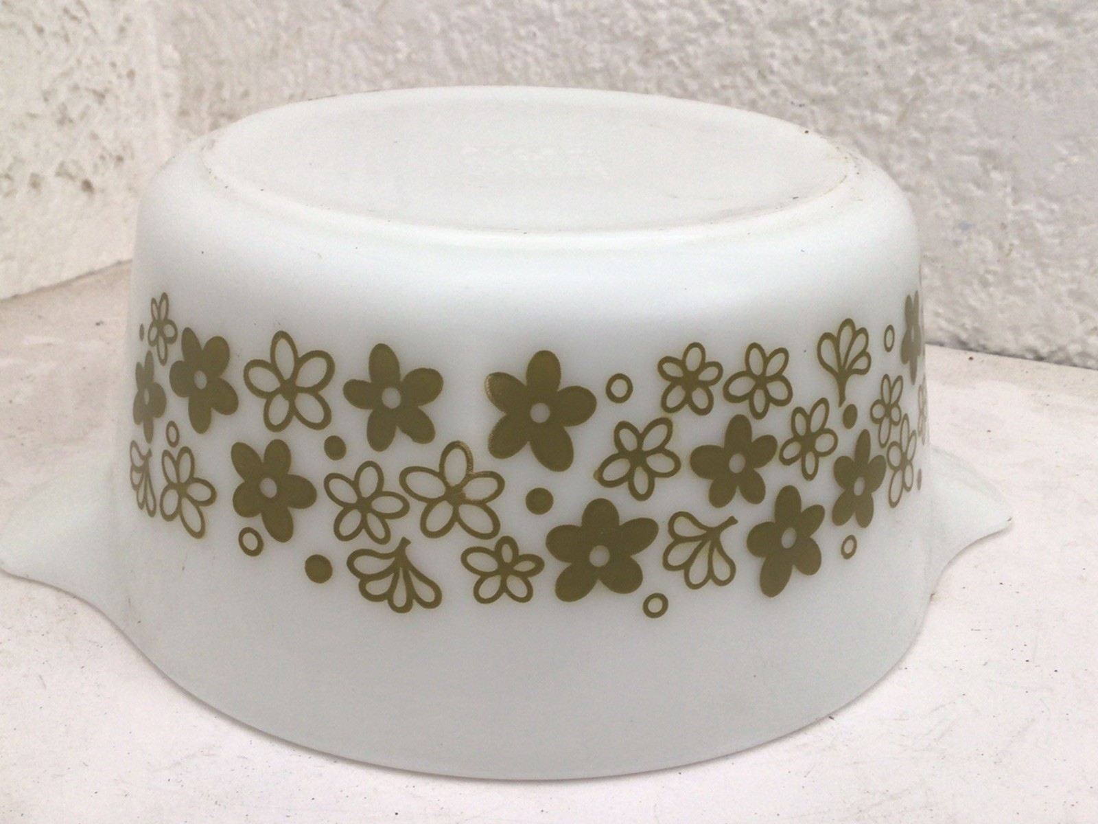 Vintage Pyrex Spring Blossom Crazy Daisy Nesting 1 1/2 Quart Casserole Dish 474B