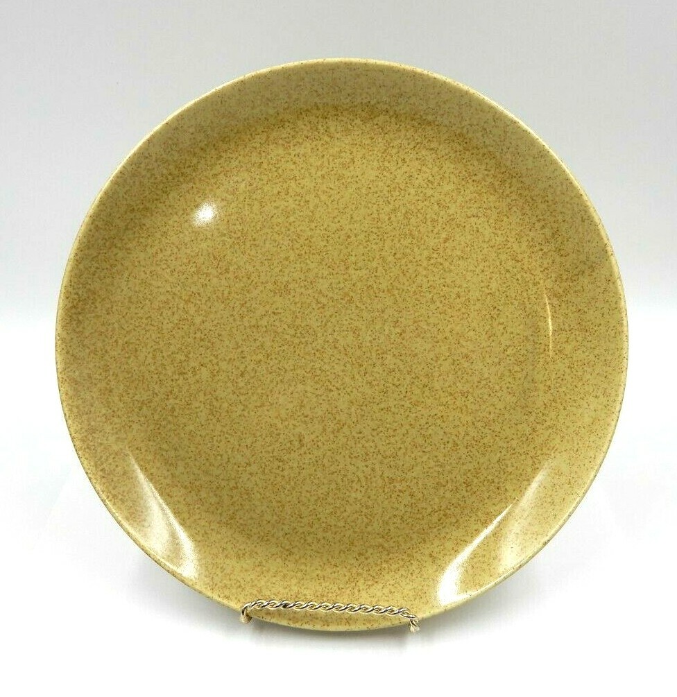VINTAGE SET OF 9 PLATES, SAUCERS & TEACUP, CLOUDBURST GEORGE GREEN SPECKLEWARE