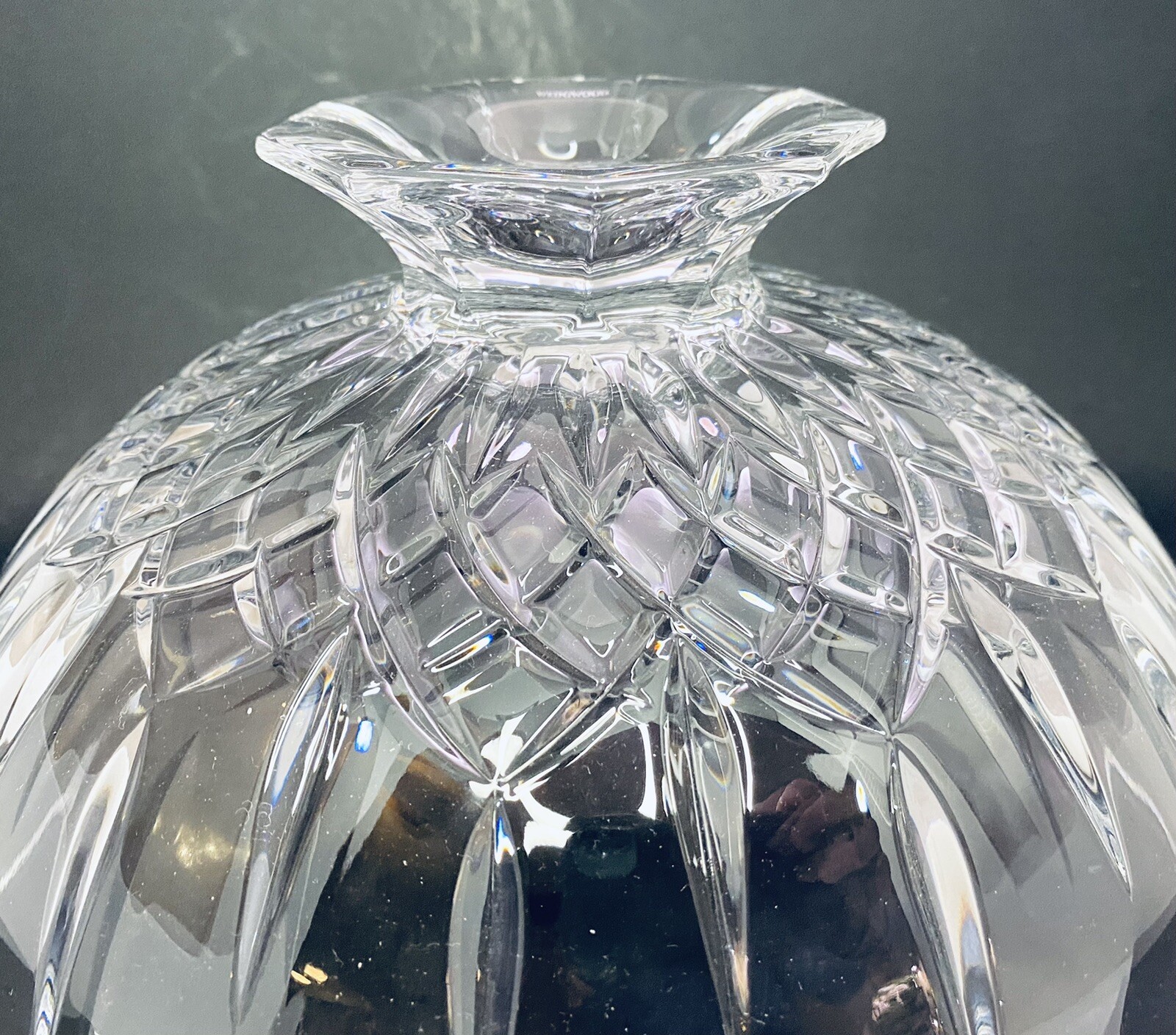 New Vera Wang Fidelity Footed Crystal Bowl Wedgewood Lead Crystal Germany