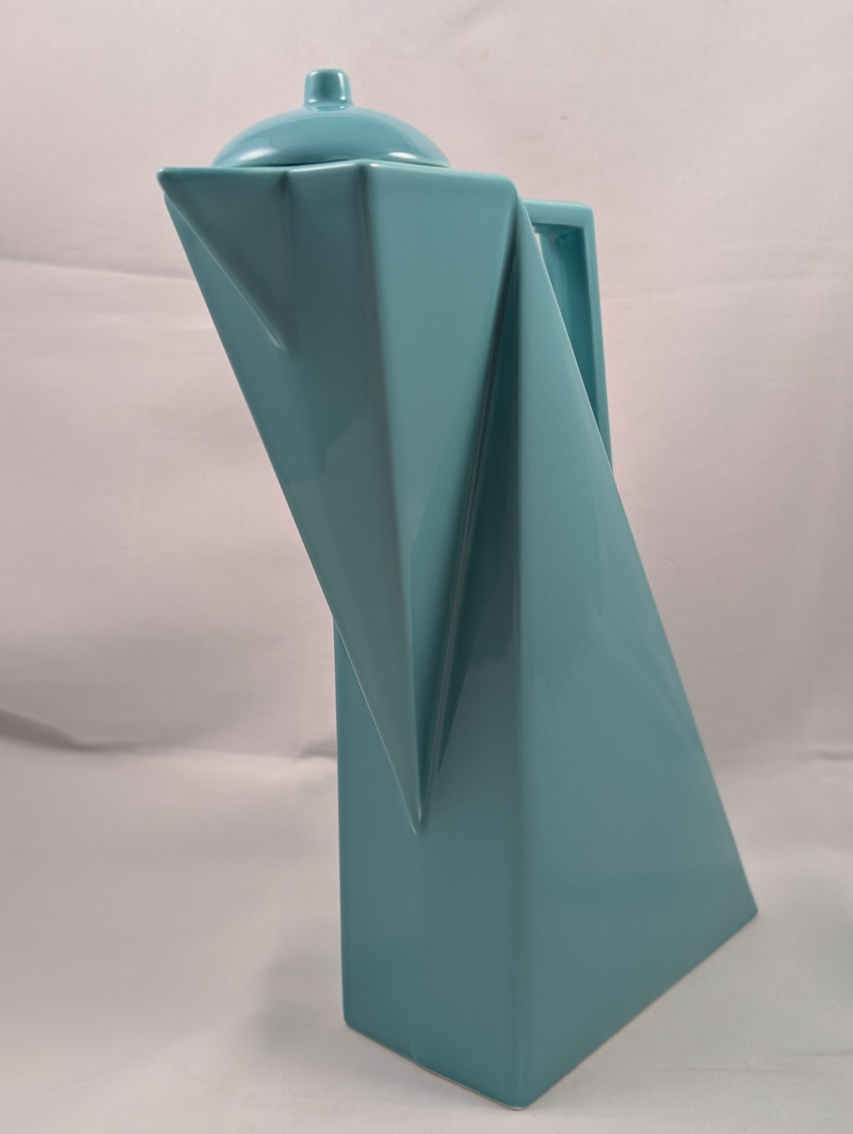 Salins Studio France TURQUOISE Tea Pot PIERRE CASENOVE Post Modern Memphis 1980