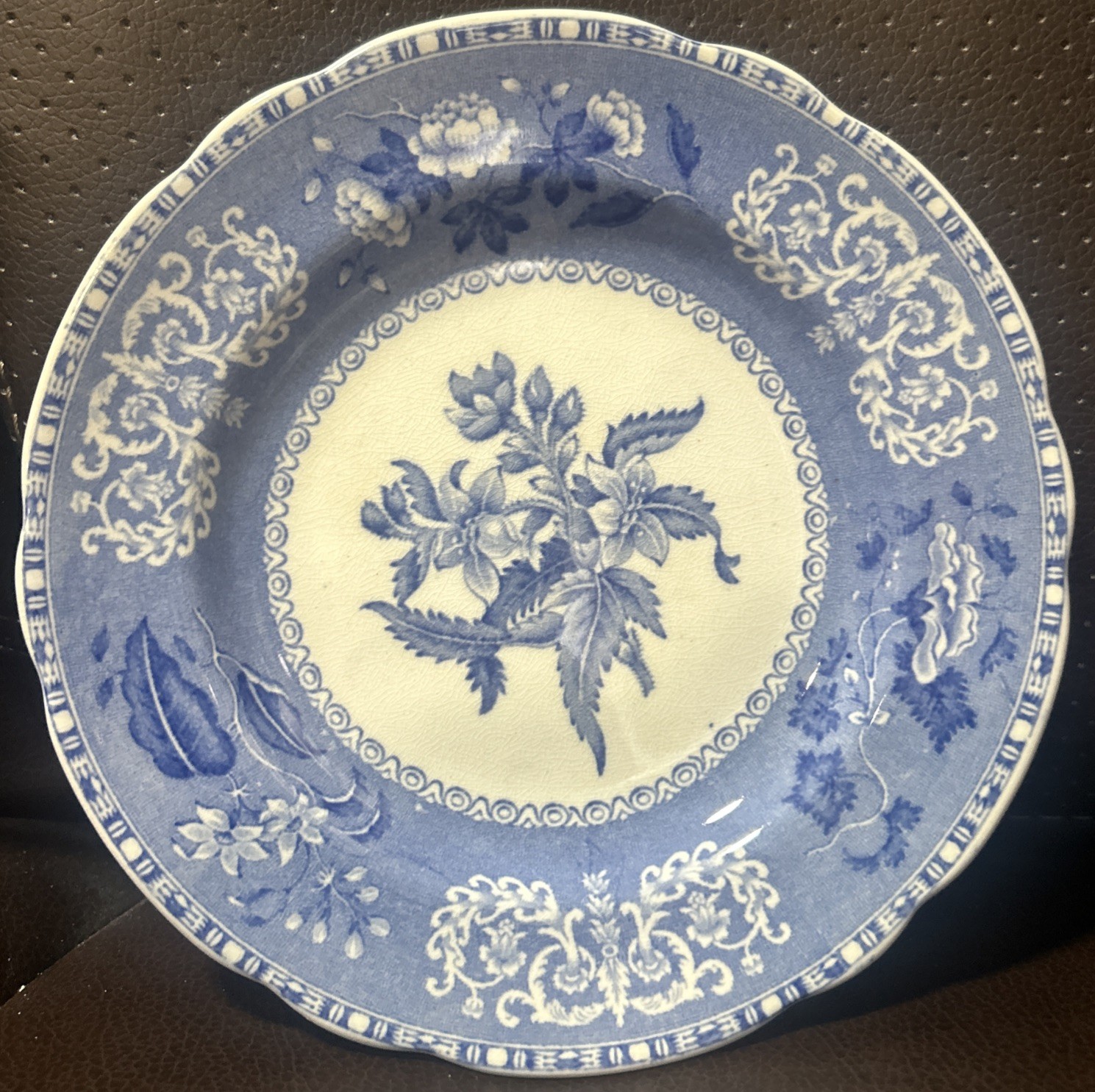 Vintage Copeland Spode Blue Camilla 6 1/4″ Bread and Butter Plates Set Of 6 +1
