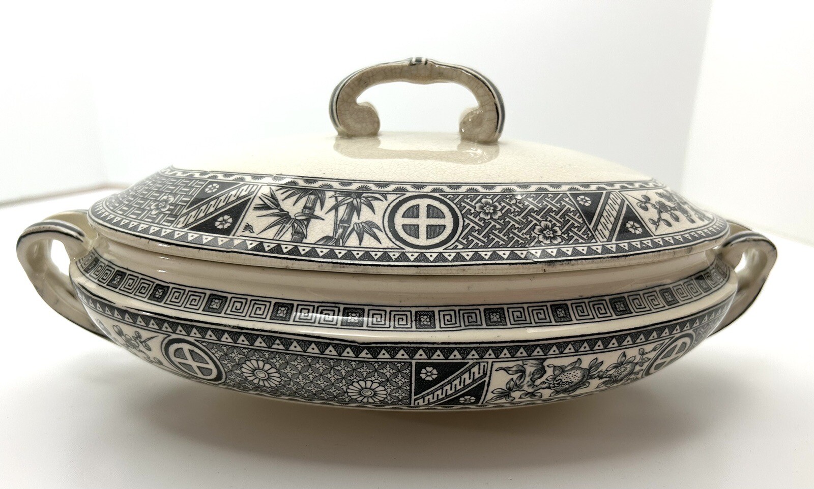 Rare SATSUMA Tureen Serving Bowl & Lid Bates Gildea & Walker B G &W Bone China