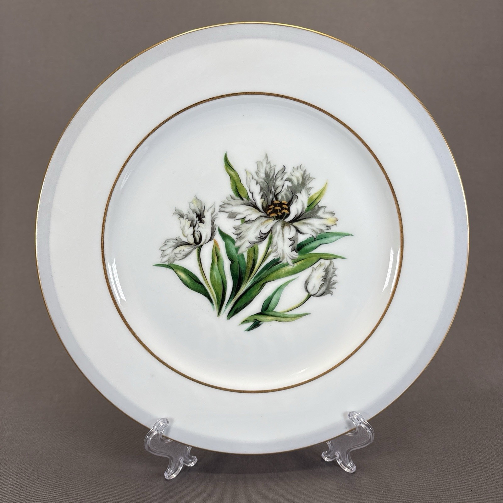 Citadel Fine China Ashworth Dinner Plate 10 5/8″ Replacements White Flower