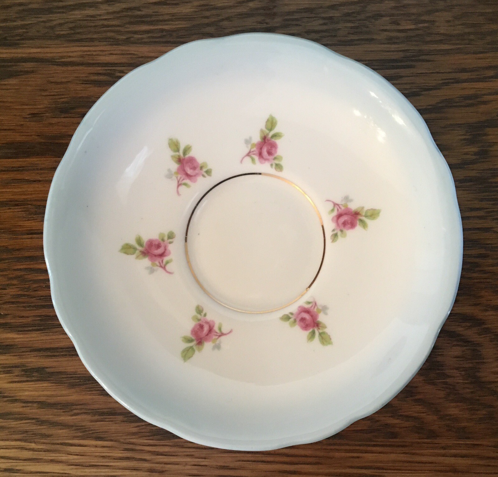 Royal Stafford Roses Pale Blue Teacup Saucer Bone China Gold Trim England 1940s