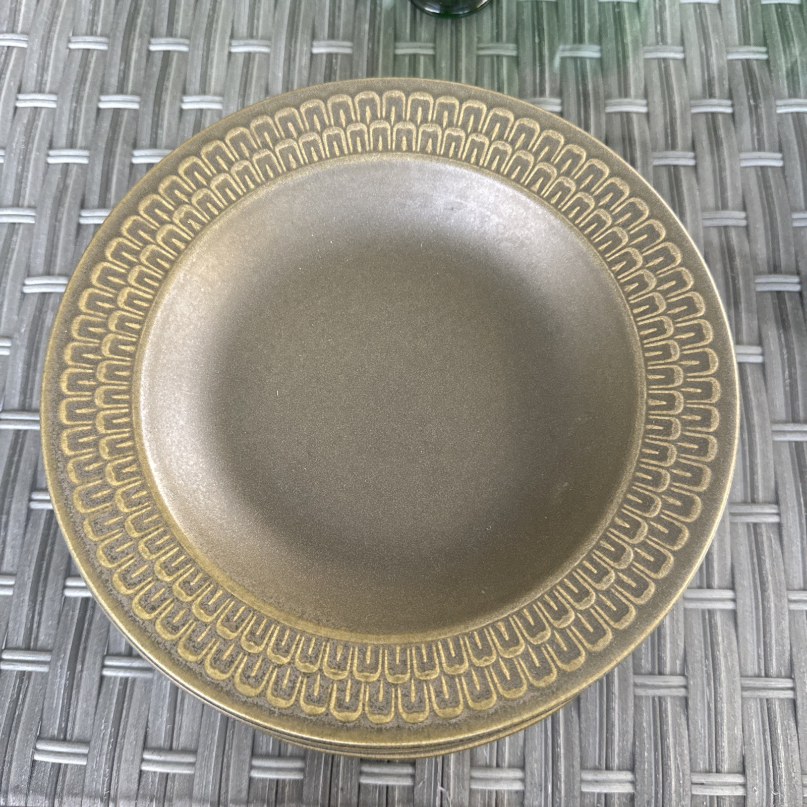 Vintage Wedgewood Cambrian Olive Green Salad Bowl 8.5”D. HARD TO FIND