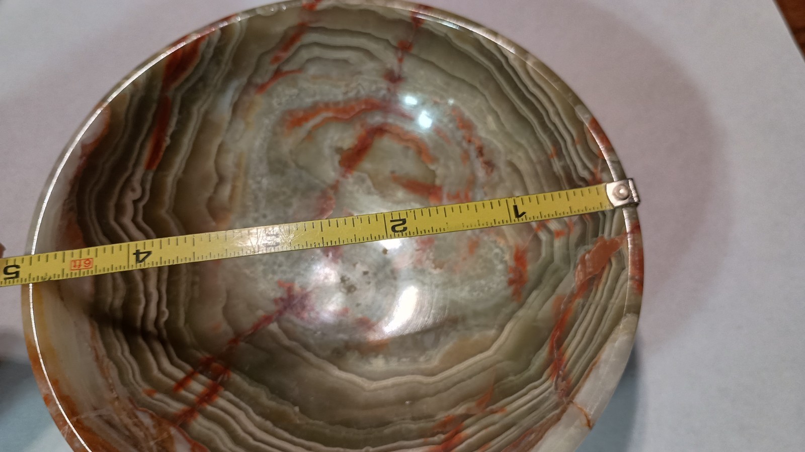 Green Onyx Bowl 5 in