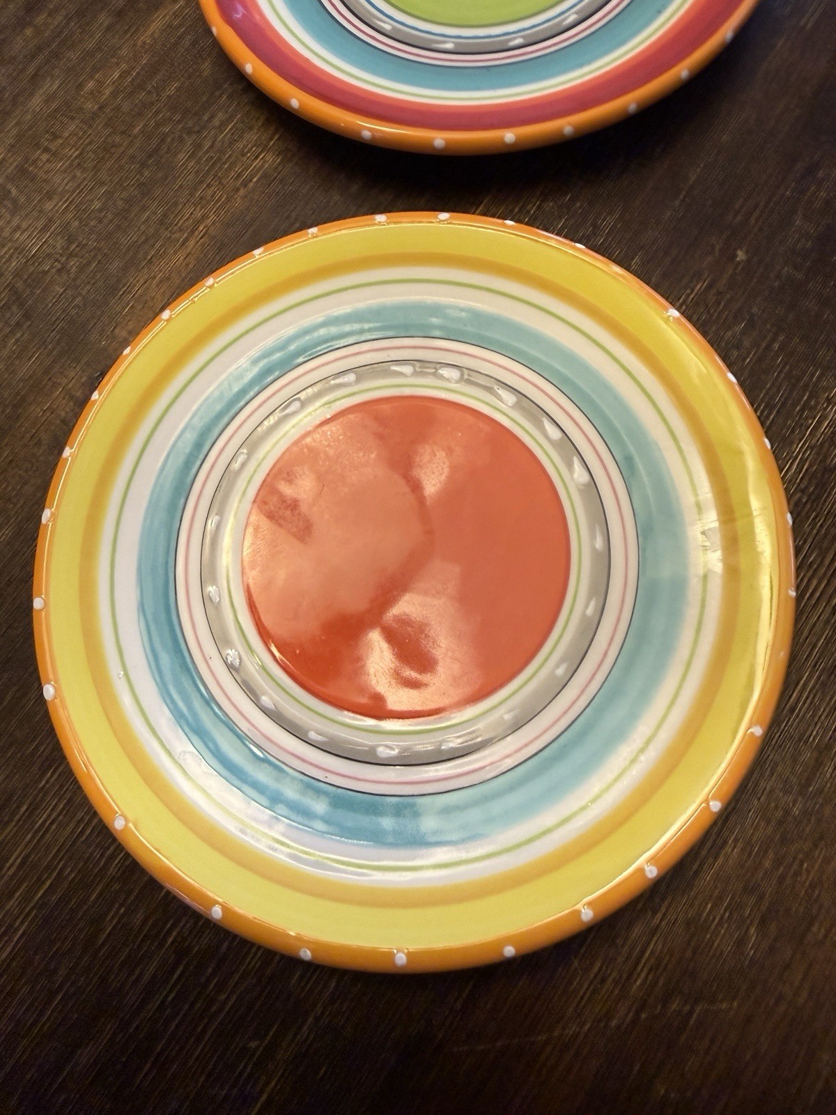 Set of 4 Nancy Green Saucer Plates 6” CERTIFIED INTERNATIONAL TEQUILLA SUNRISE