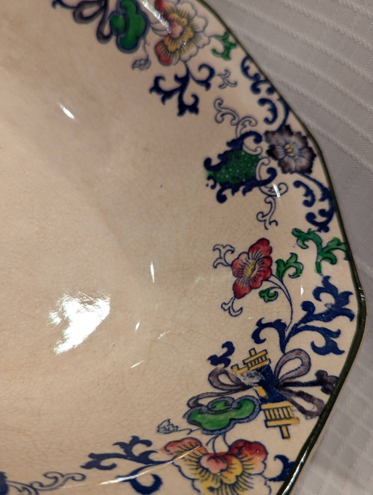 NANKIN Oval Vegetable Bowl ROYAL DOULTON 10″ Discontinued 1902