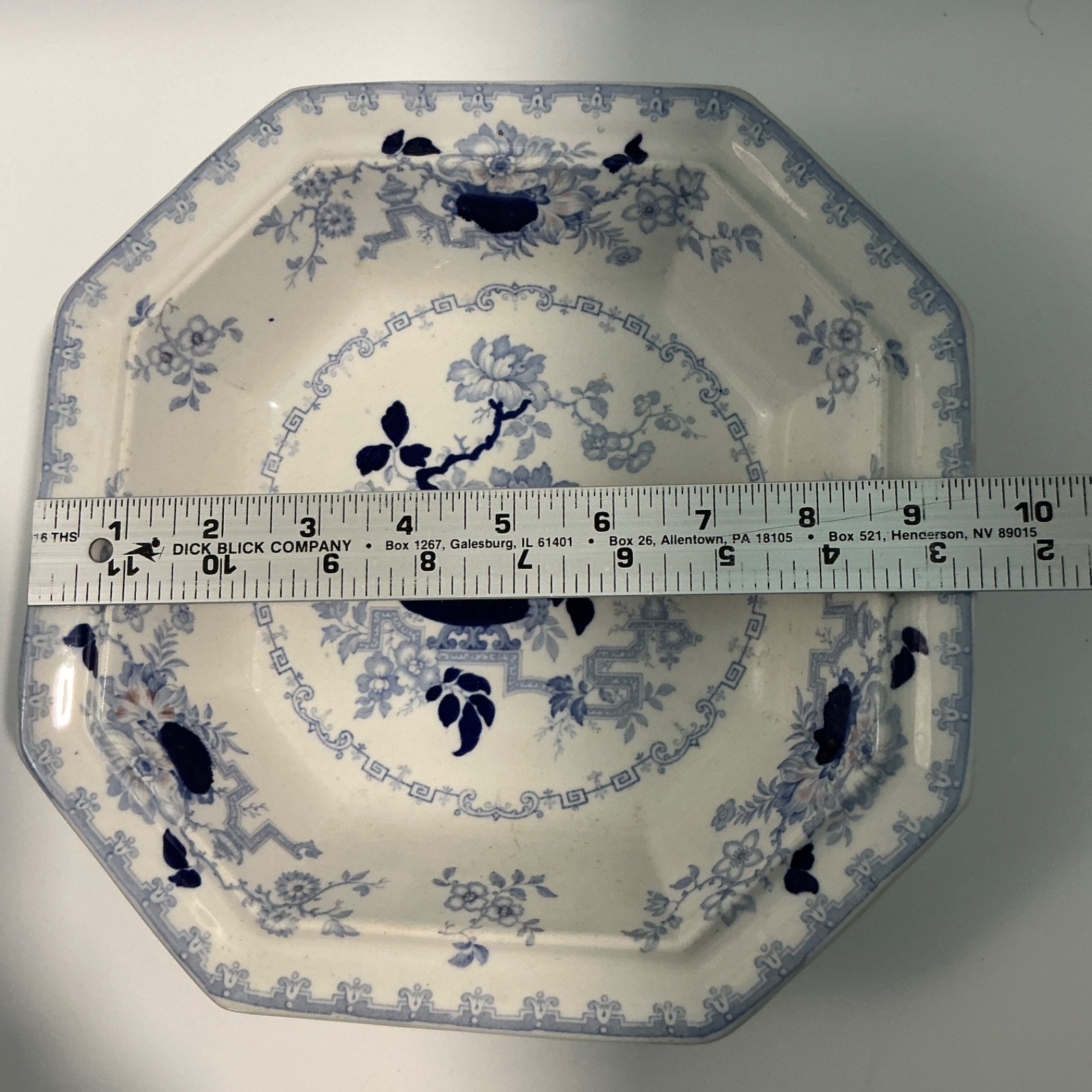 Lovely Antique – Nankin Jar Ironstone Veg. Bowl – Staffordshire, England – 9.5″
