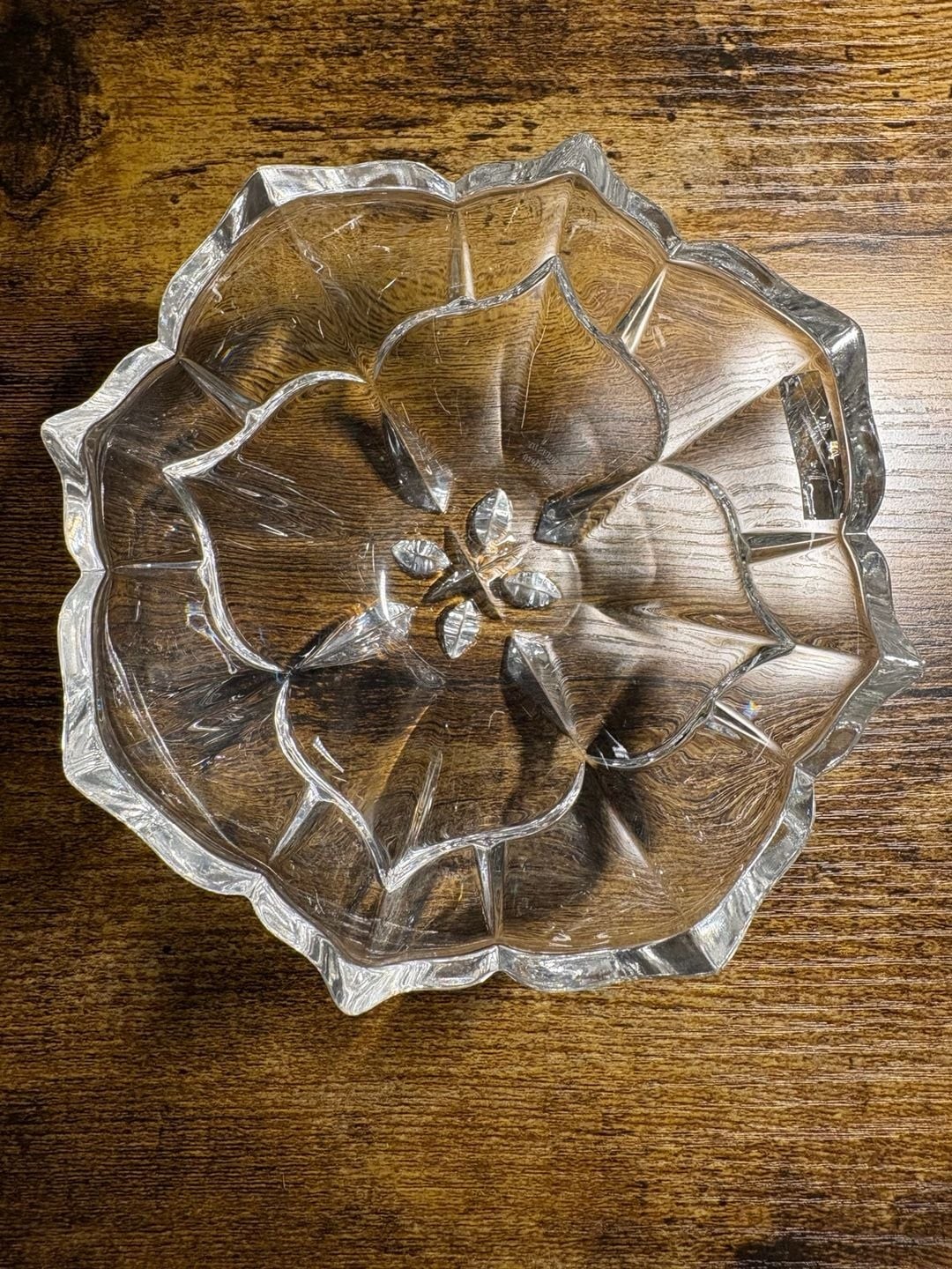 Marquis by Waterford Crystal Dogwood Flower Bowl Candy Dish