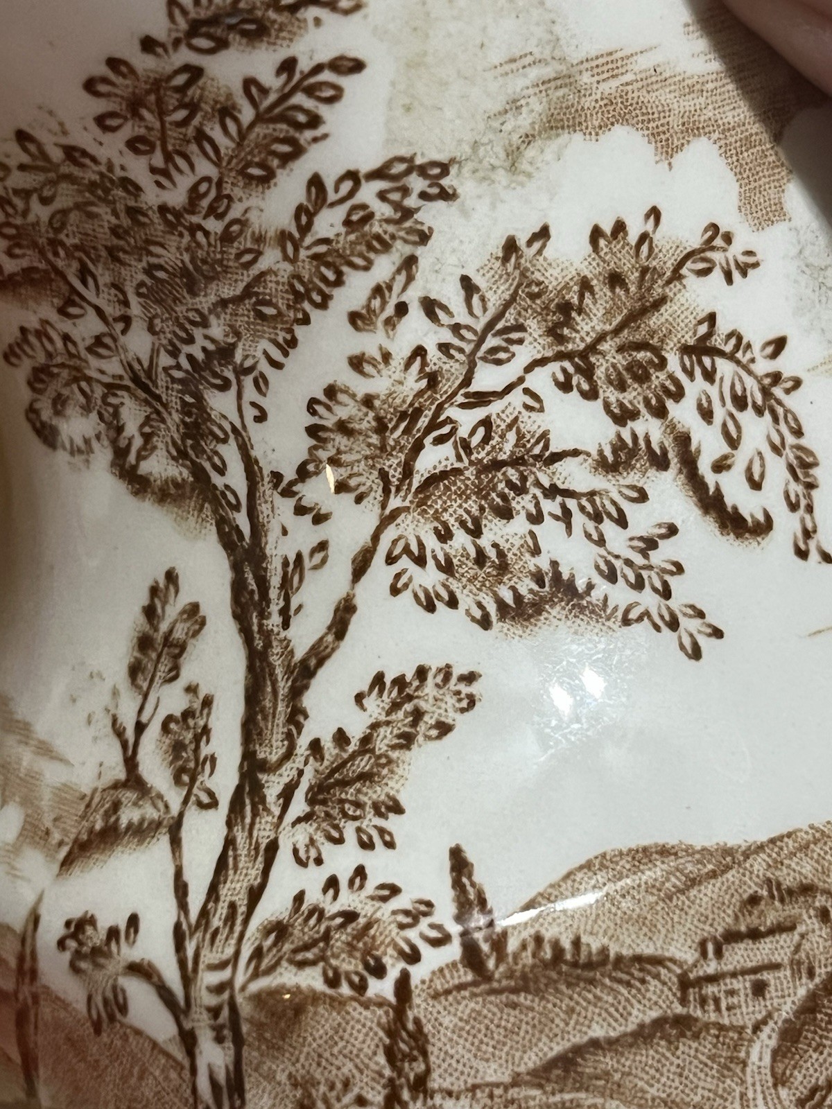 Alfred Meakin Reverie Brown Transferware Creamer Pitcher Staffordshire England